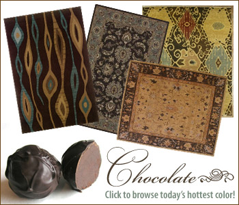 Chocolate colored rugs
