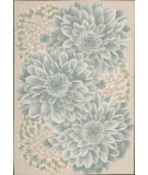  RugStudio presents Nourison Fantasy FA-10 Light Green Hand-Hooked Area Rug