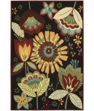  RugStudio presents Nourison Fantasy FA-12 Black Hand-Hooked Area Rug