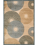  RugStudio presents Nourison Graphic Illusions GIL-04 Teal Machine Woven, Good Quality Area Rug