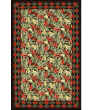  RugStudio presents Nourison Country Heritage H-063 Black Hand-Hooked Area Rug