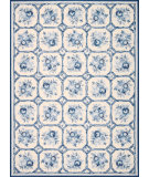  RugStudio presents Nourison Country Heritage H-307 Ivory-Blue Hand-Hooked Area Rug