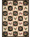  RugStudio presents Nourison Country Heritage H-319 Black Hand-Hooked Area Rug