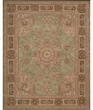  RugStudio presents Nourison Heritage Hall HE-26 Green Hand-Knotted, Better Quality Area Rug