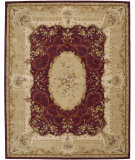  RugStudio presents Nourison Heritage Savonnerie HS-02 Burgundy Hand-Tufted, Best Quality Area Rug