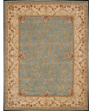 RugStudio presents Nourison Heritage Savonnerie HS-03 Turquoise Hand-Tufted, Best Quality Area Rug