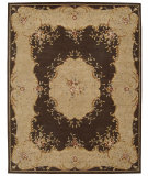  RugStudio presents Nourison Heritage Savonnerie HS-04 Brown Hand-Tufted, Best Quality Area Rug