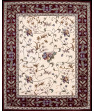  RugStudio presents Nourison Julian JL-48 Ivory Burgundy Hand-Tufted, Better Quality Area Rug