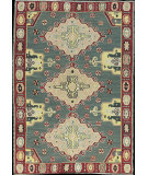  RugStudio presents Nourison Mongol Kilim K353 Green Flat-Woven Area Rug