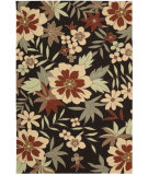  RugStudio presents Nourison Rainforest RAI03 Black Hand-Tufted, Good Quality Area Rug