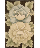  RugStudio presents Nourison Tropics TS-09 Brown Hand-Tufted, Best Quality Area Rug