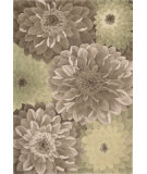  RugStudio presents Nourison Tropics TS-11 Taupe-Green Hand-Tufted, Best Quality Area Rug