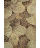  RugStudio presents Nourison Tropics TS-12 Brown-Green Hand-Tufted, Best Quality Area Rug