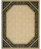  RugStudio presents Nourison Vallencierre VA-35 Beige-Black Machine Woven, Best Quality Area Rug