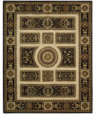  RugStudio presents Nourison Versailles Palace VP-21 Ivory-Black Hand-Tufted, Best Quality Area Rug