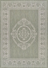 Couristan Recife Antique Medallion Sage Leaf - Ivory Area Rug| Size| 7'6'' x 7'6''
