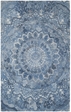 Safavieh Marquee Mrq110D Blue - Ivory Area Rug| Size| 2'3'' x 8' Runner