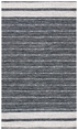 Safavieh Striped Kilim Stk509Z Black - Ivory Area Rug| Size| 4' x 6'