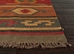 Addison And Banks Flat Weave Abr0036 Deep Rust Area Rug Clearance - 81813