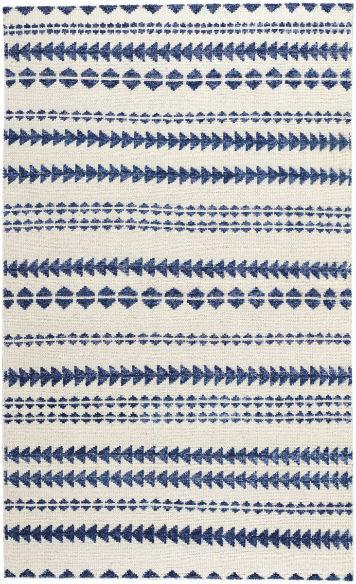 Capel Genevieve Gorder Scandinavian Stripe 1715 Natural Blue