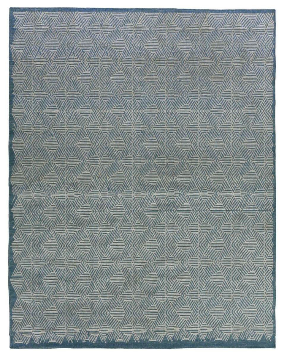 Exquisite Rugs Pavilion Flatwoven 2224 Blue - Silver