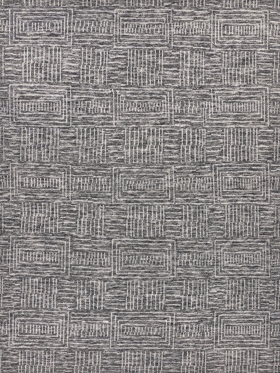Exquisite Rugs Aldridge Hand Knotted 3810 Charcoal - Ivory