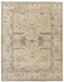 Exquisite Rugs Antique Weave Oushak Hand Knotted 9492 Ivory - Blue