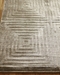 Exquisite Rugs Dove Embossed Hand Woven 3574 Khaki Area Rug - 190652