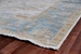 Exquisite Rugs Antique Weave Oushak Hand Knotted 9329 Ivory - Blue Area Rug - 190924