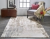 Feizy Parker 3709F Gray - Beige Area Rug - 220414