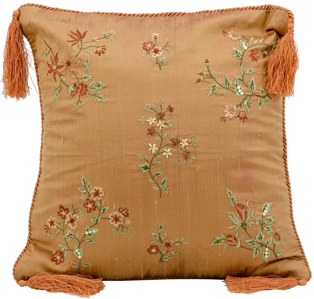 Nourison Pillows Silk Embroidery 3232 Paprika