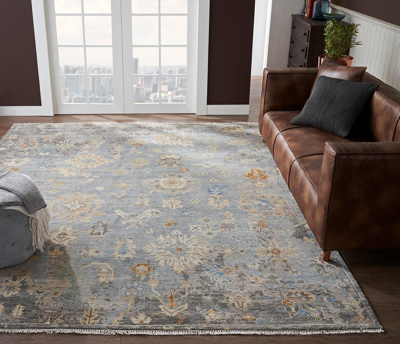 Famous Maker Rugs Famous Maker Anka 100420 Blue Ice | Rug Studio