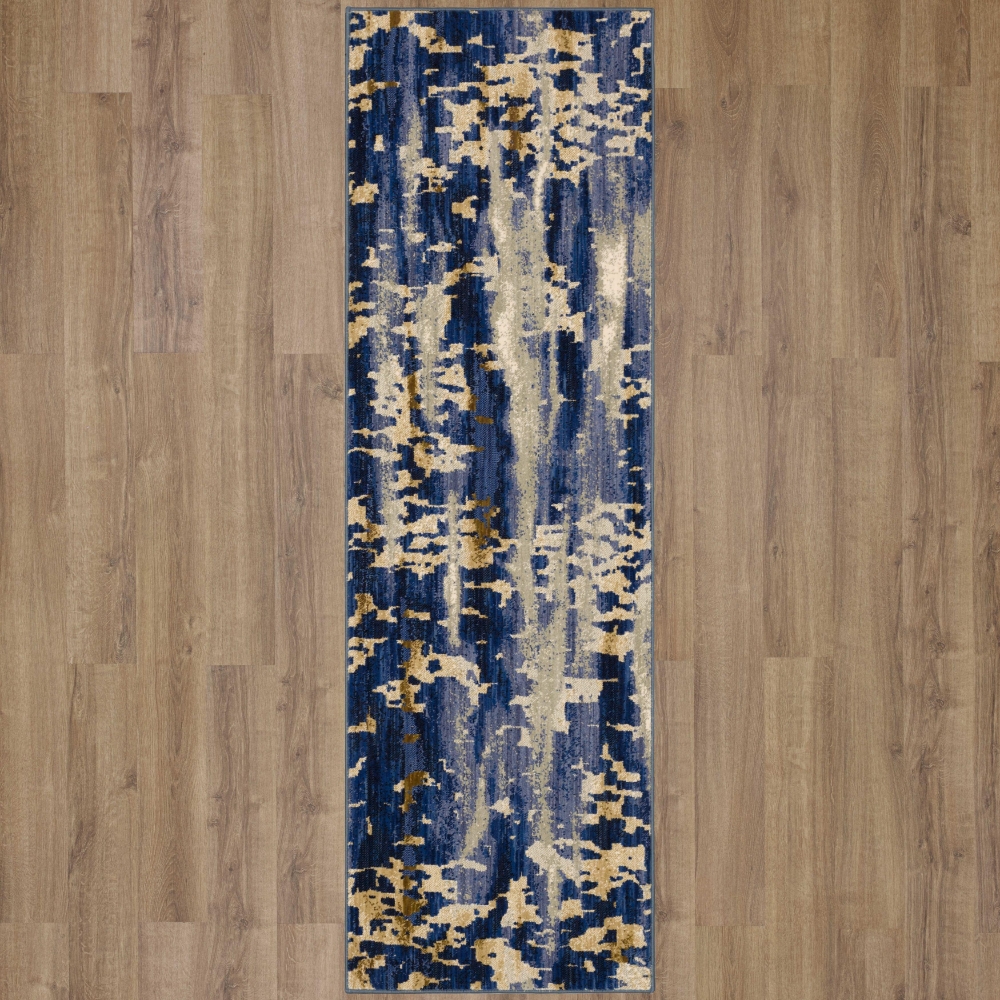 Karastan Tempest Vortex Cobalt | Rug Studio