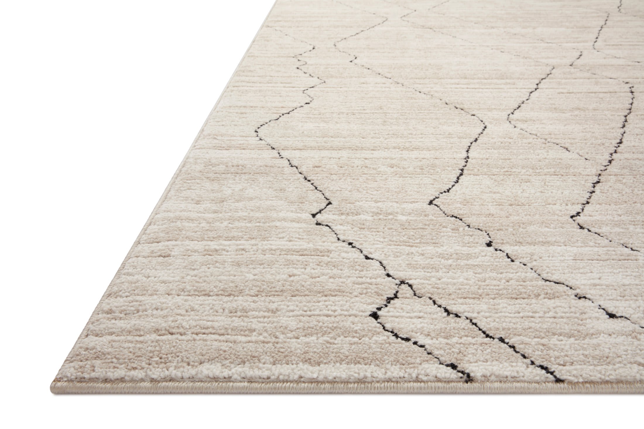 Darby Rug Loloi II Darby Dar-03 Sand - Charcoal | Rug Studio
