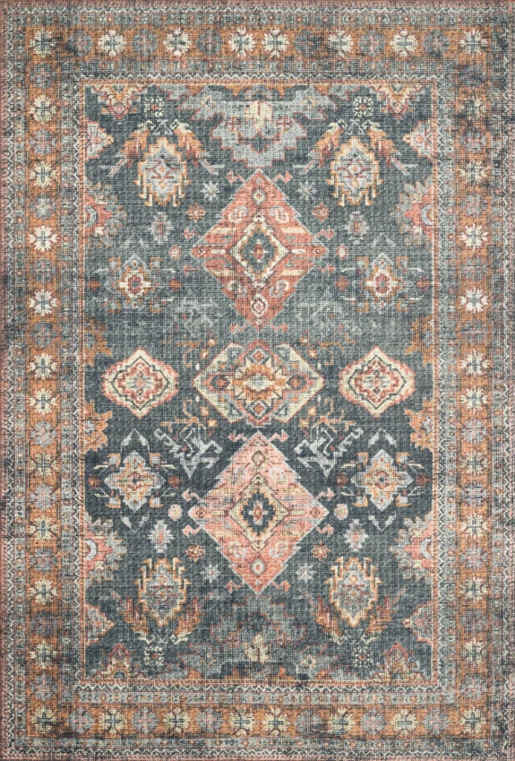Loloi Rust Rug Loloi II Skye Sky-10 Sea - Rust | Rug Studio