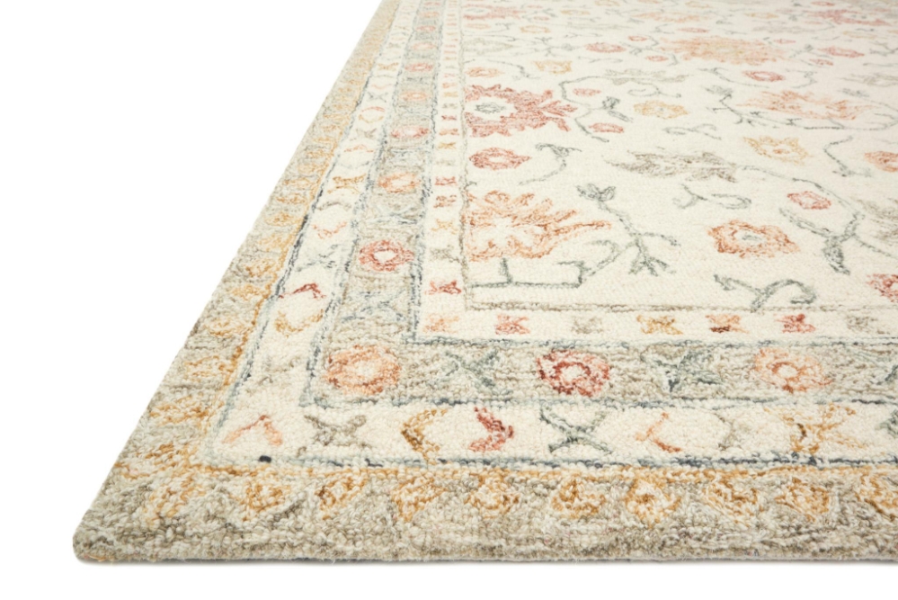 Loloi Rust Rug Loloi Norabel Nor-03 Ivory - Rust | Rug Studio