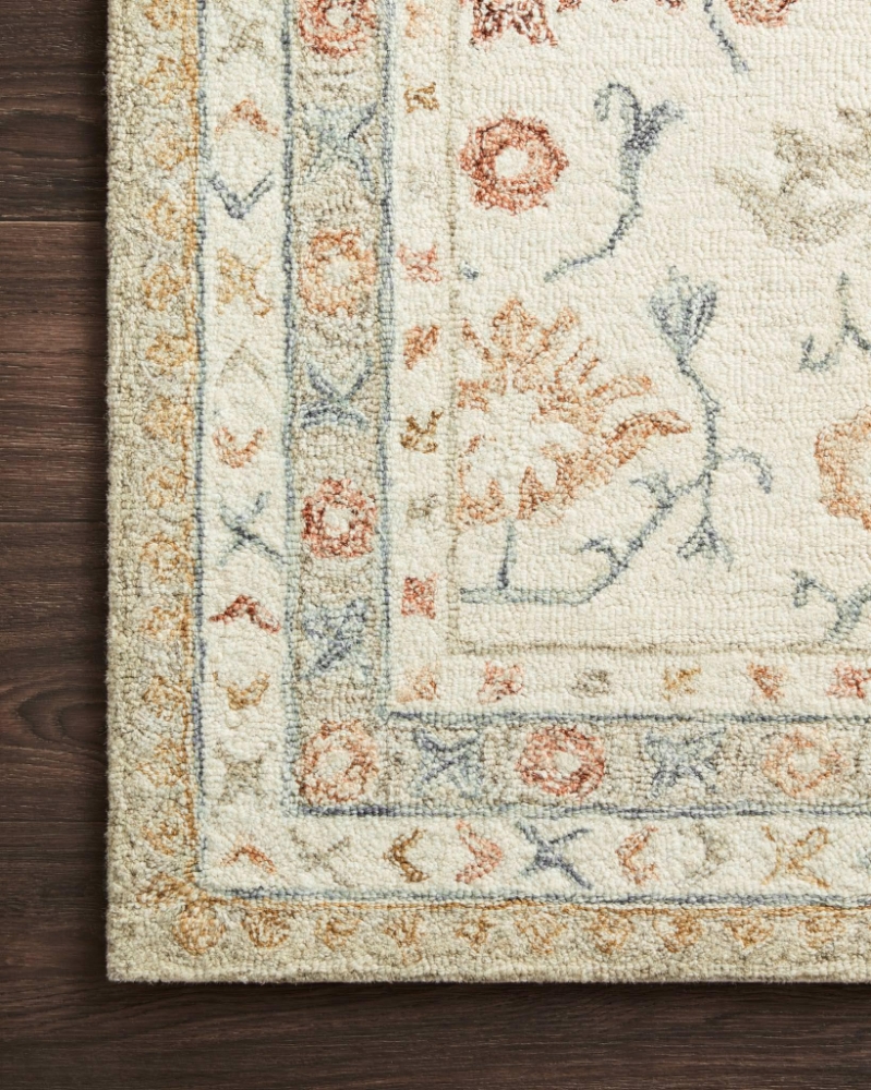 Loloi Rust Rug Loloi Norabel Nor-03 Ivory - Rust | Rug Studio