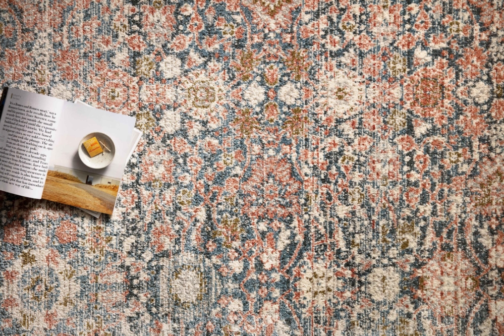 Loloi Rust Rug Loloi II Saban SAB-03 Navy - Rust | Rug Studio