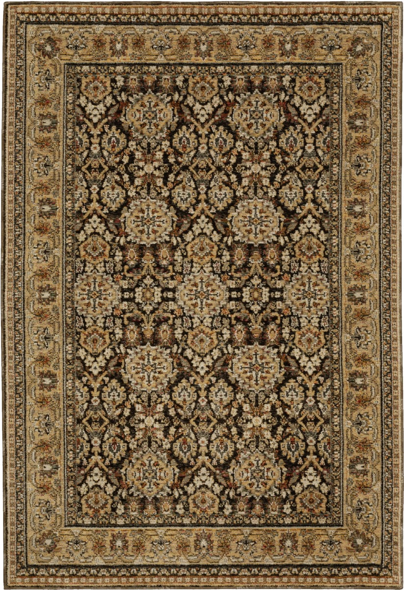 Oriental Weavers Andorra 2431a Brown - Gold | Rug Studio