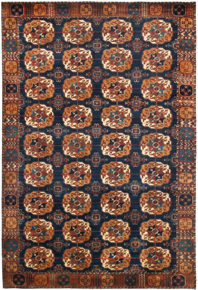 Carson Blue Multi Rug Ralph Lauren Carson RLR6341B York Blue | Rug Studio