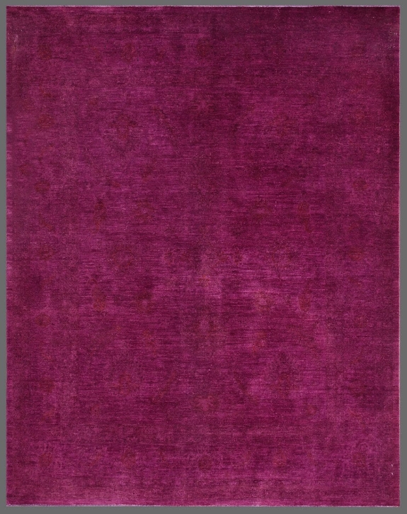 Fuchsia Rug Abstract Rugstudio Overdyed 449430-616 Fuchsia | Rug Studio