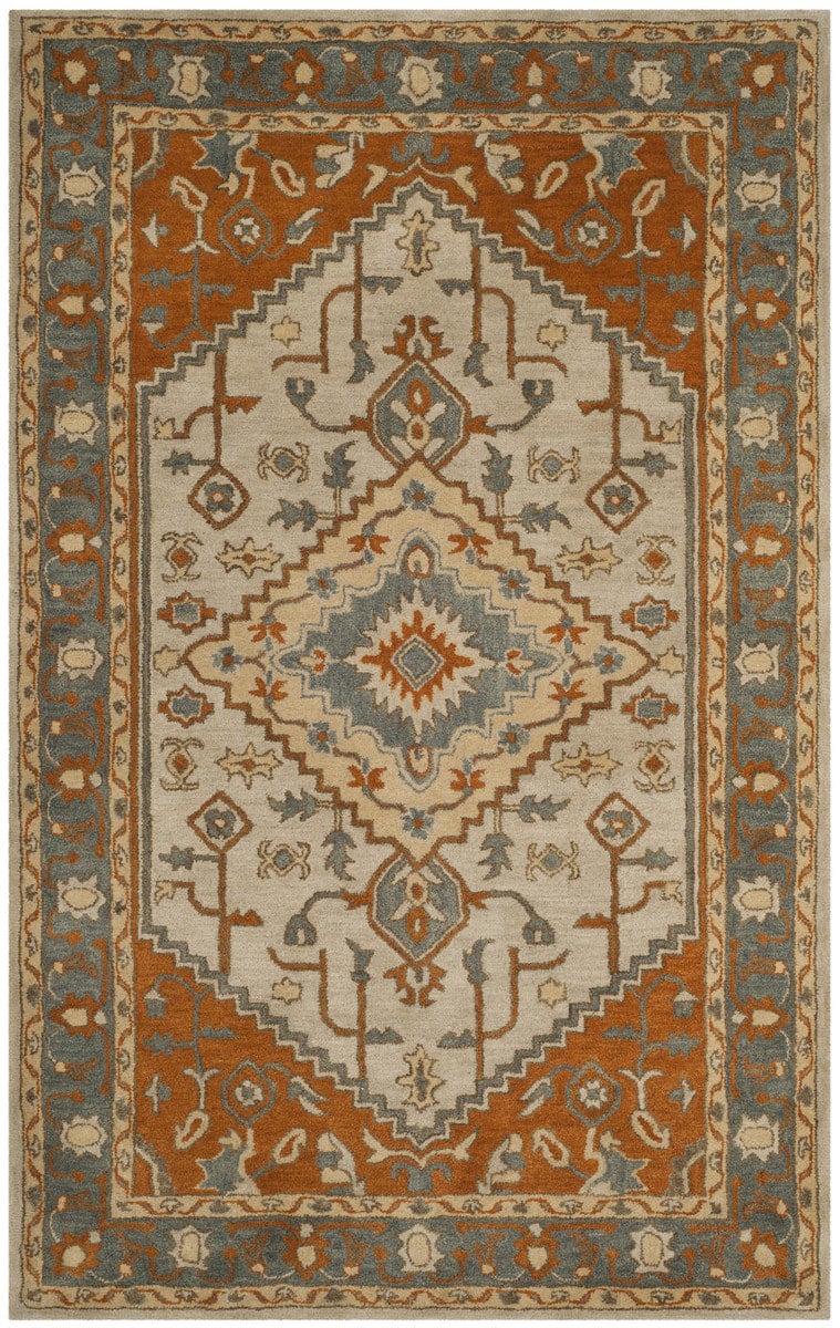 Safavieh Heritage HG406A Light Blue - Rust | Rug Studio