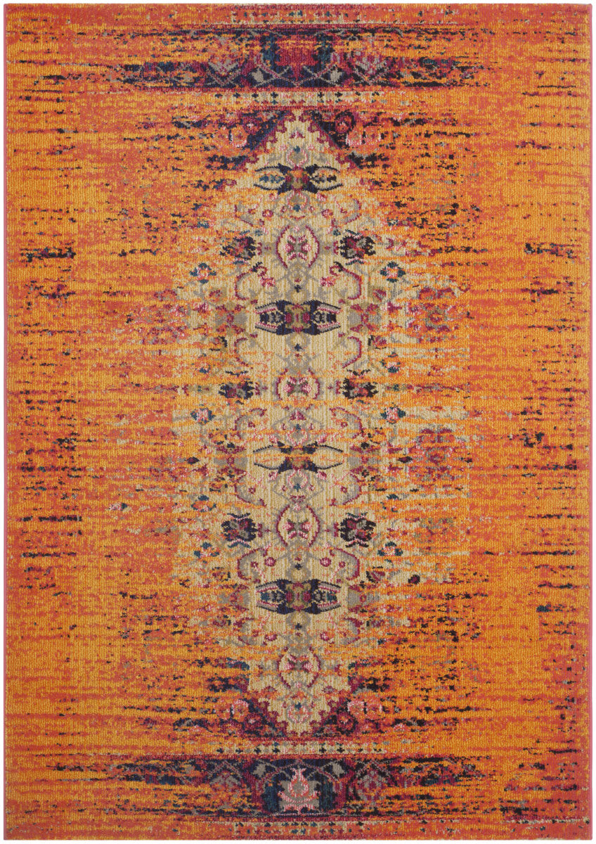 Orange Multi Rug Safavieh Monaco Mnc209h Orange - Multi | Rug Studio