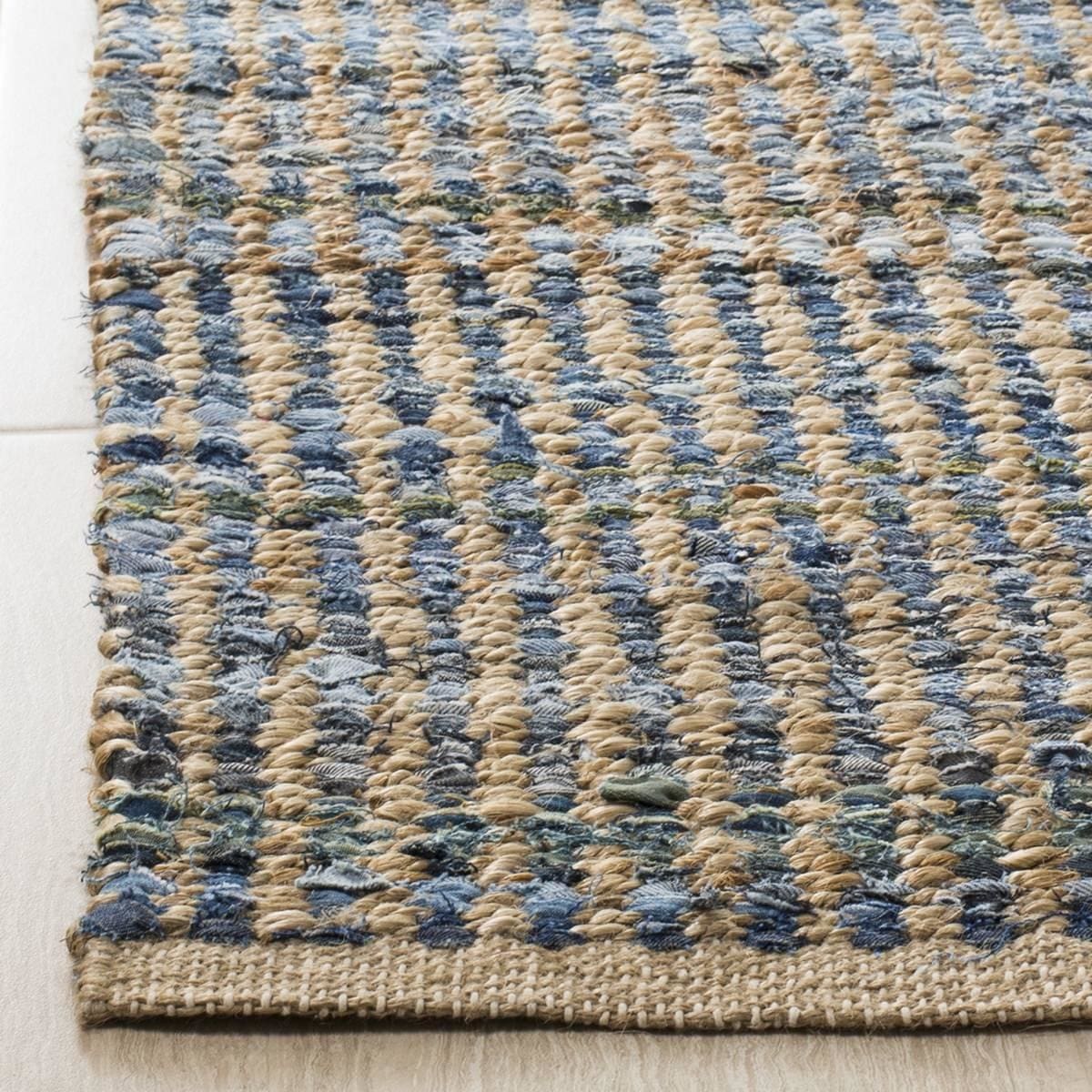 Cod Rug Safavieh Cape Cod CAP352A Natural - Blue | Rug Studio