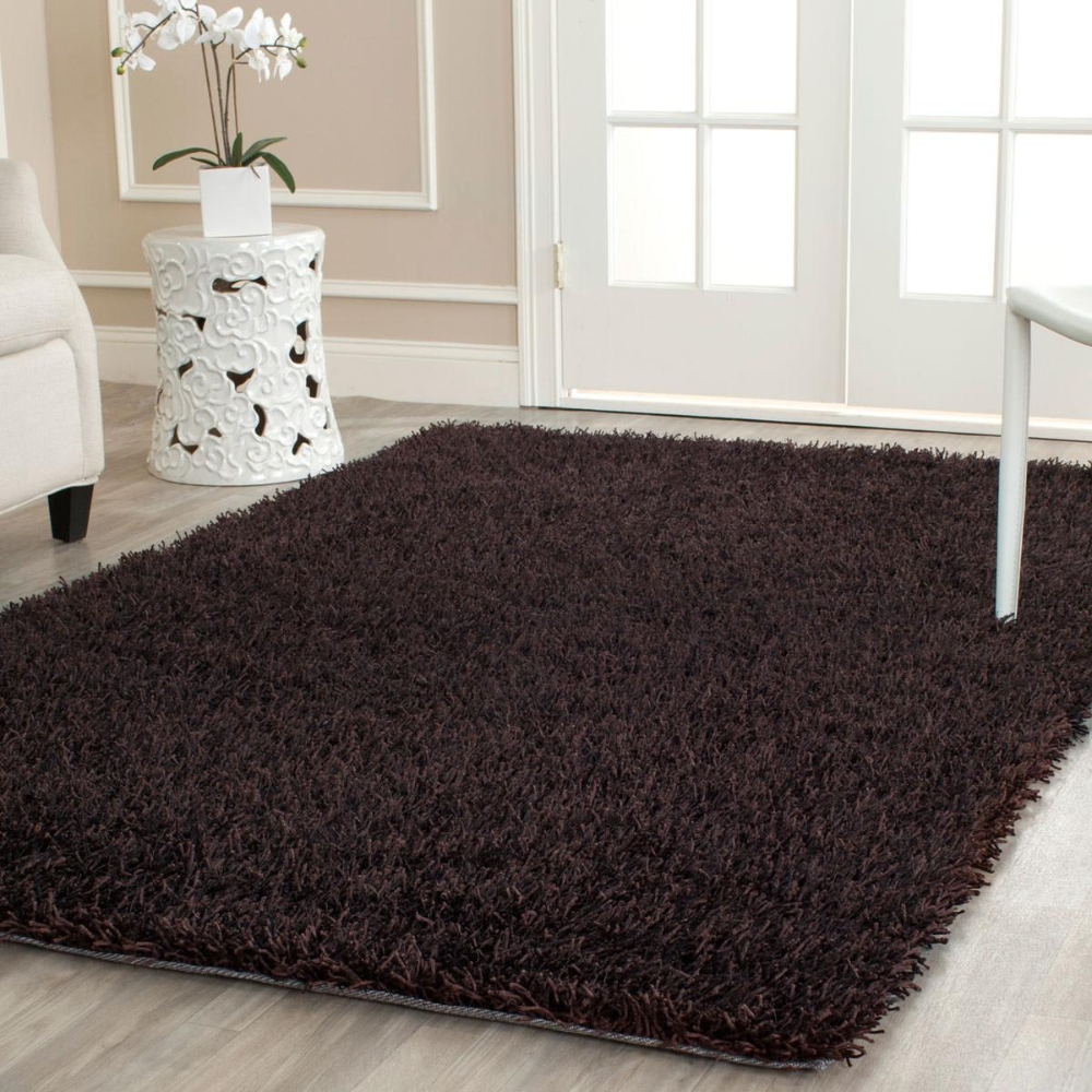 Chocolate Rug Safavieh Paris Shag SG531-2727 Chocolate | Rug Studio