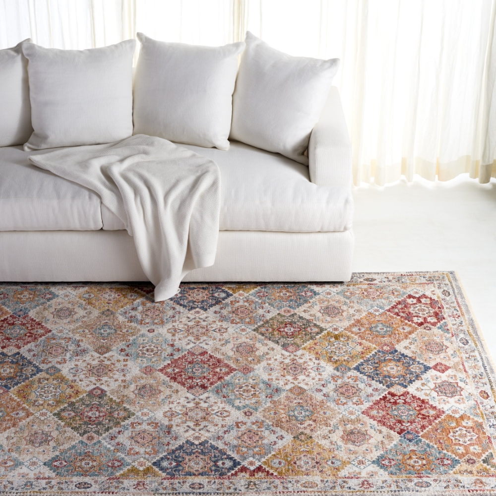 Lauren Ralph Lauren Lrl1401A Ivory - Blue Rust | Rug Studio