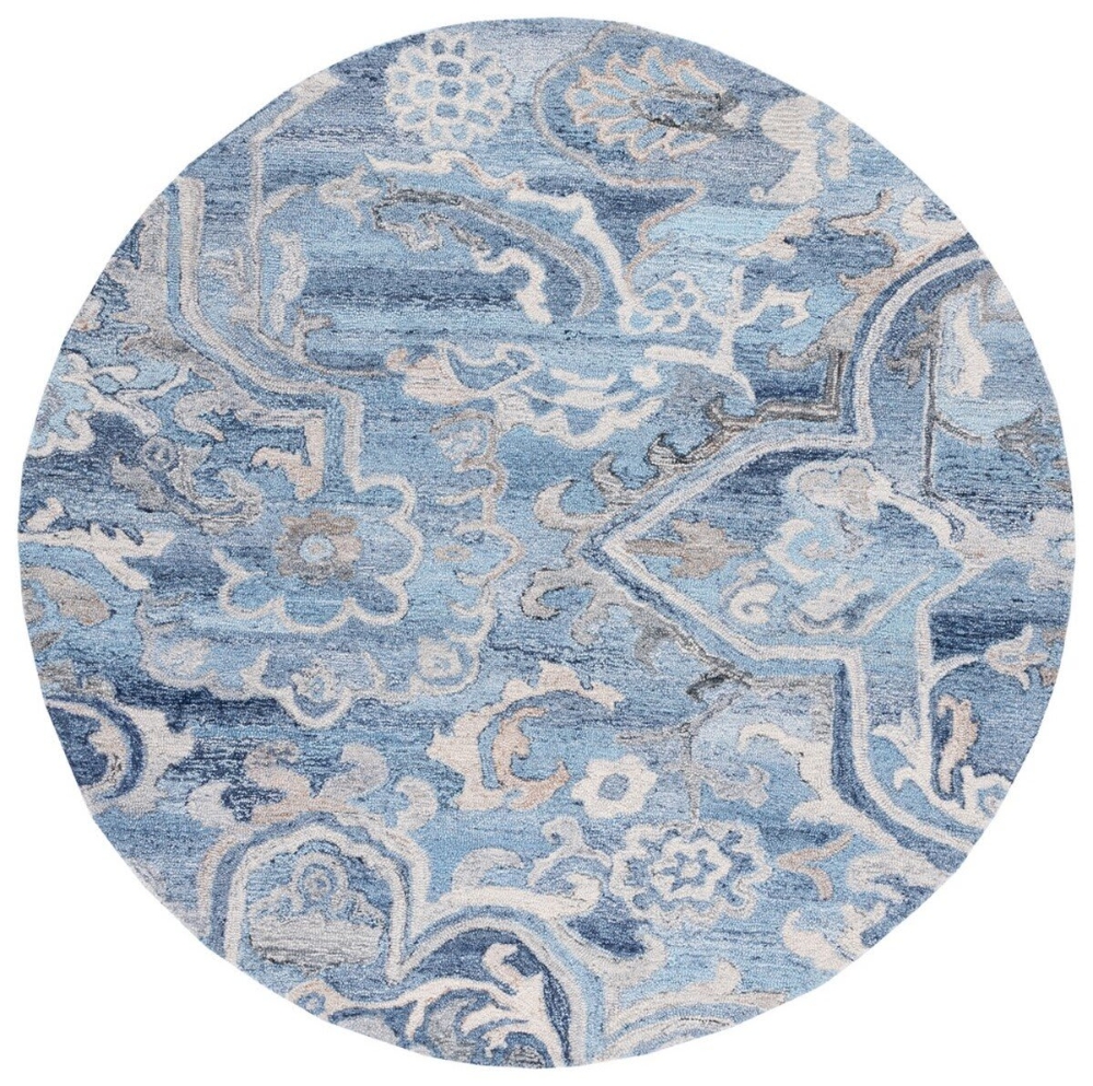Moelfre Area Rug Safavieh Marquee Mrq116M Blue - Grey | Rug Studio