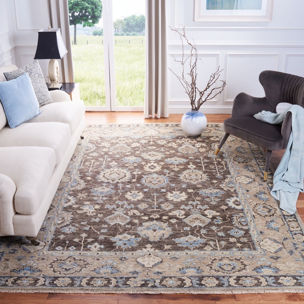 Brown Tan Rugs Rugglable Safavieh Samarkand Srk110T Brown - Beige | Rug Studio