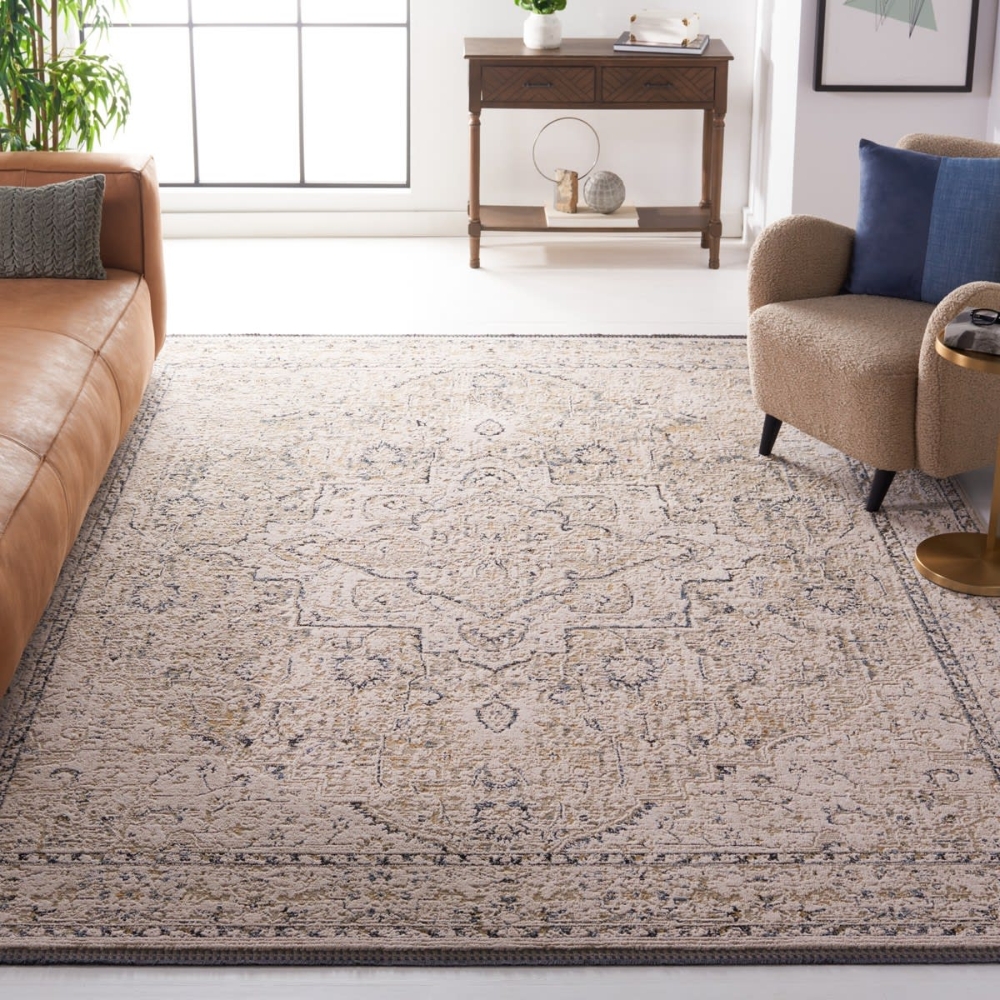 Soft Ivory Rug Safavieh Vivaldi Viv595A Ivory - Light Olive | Rug Studio